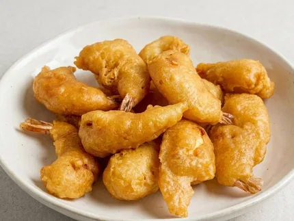 Deep Fried Prawns (plum sauce on the side)