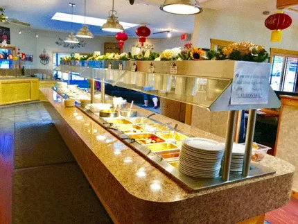 The buffet counter