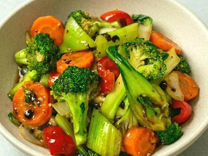 Mixed Vegetables in Black Bean Sauce