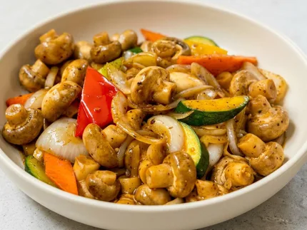 Mushroom with Black Pepper Sauce