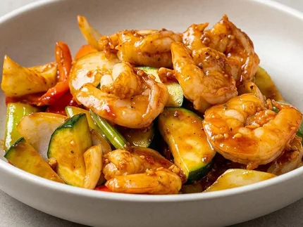Prawns in Chili & Garlic Sauce