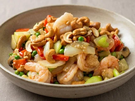 Prawns with Cashew Nut Chop Suey